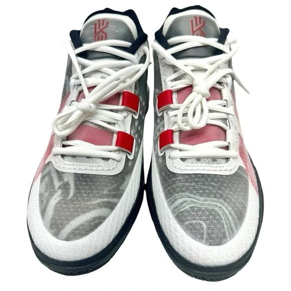 Nike Kyrie 8 DJ6017 100 White University Red Black SZ 11.5 mens Basketball Shoes